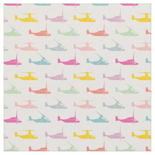 Sweet Pastels V-22 Osprey Muster Stoff (Nahaufnahme)
