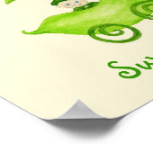 Sweet Pea Baby Boy Art Poster (Ecke)