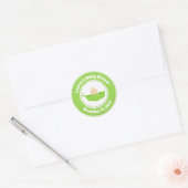 Sweet Pea Baby Dusche Gefallen Tag Sticker (Umschlag)