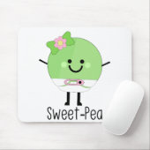 Sweet Pea Baby Girl Pea Mousepad (Mit Mouse)