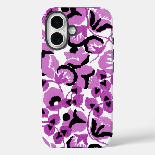 Sweet Pea (Berry) Fine Art Case-Mate iPhone Hülle (Rückseite)