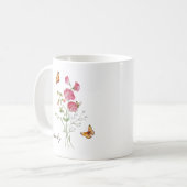 Sweet Pea Birth Month Flower Kaffeetasse (Vorderseite Links)