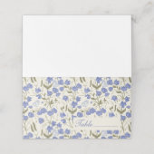 Sweet Pea Blue Flowers Platzkarte (Außenseite Aufgefaltet)