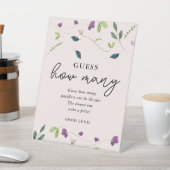 Sweet Pea Blume | Baby Shooting Game Sign Sockelschild (In SItu)