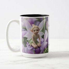 Sweet Pea Blume Fairy Zweifarbige Tasse