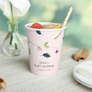 Sweet Pea Blume Girl Baby Dusche Pappbecher