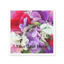 Sweet Pea Blume Napkin