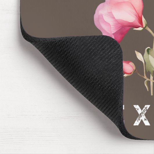 Sweet Pea Blume - Personalisieren Mousepad (Ecke)