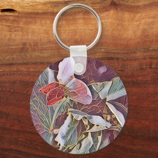 SWEET PEA BLUME SCHLÜSSELANHÄNGER (Rückseite)