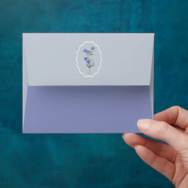 Sweet Pea Blume Wedding Envelope Soft Blue
