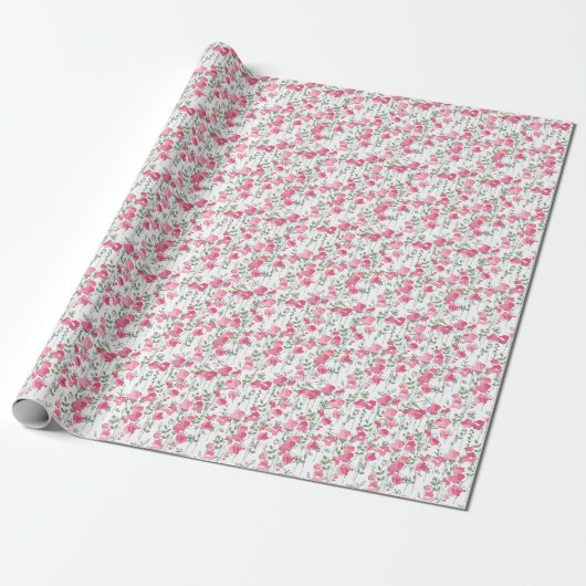 Sweet Pea: Blumensommertextur. Geschenkpapier (Ungerollt)