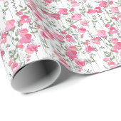 Sweet Pea: Blumensommertextur. Geschenkpapier (Rolleneckpunkt)