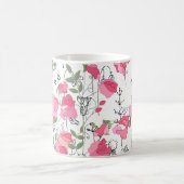 Sweet Pea: Blumensommertextur. Kaffeetasse (Mittel)