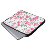 Sweet Pea: Blumensommertextur. Laptopschutzhülle (Vorne Knopf)
