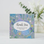 Sweet Pea Brautparty Vielen Dank Karte (Stehend Vorderseite)