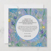 Sweet Pea Brautparty Vielen Dank Karte (Rückseite)