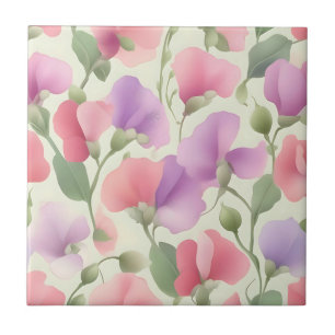 Sweet Pea Charming Retro Pastel Fliese