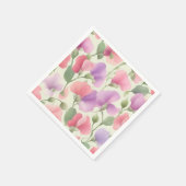 Sweet Pea Charming Retro Pastel Serviette (Ecke)