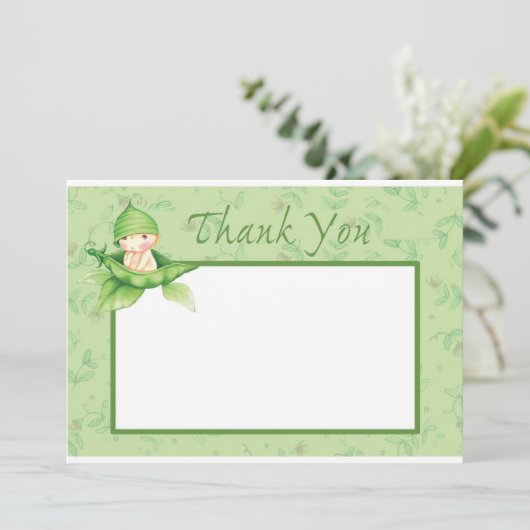 Sweet Pea Dankeskarte (Stehend Vorderseite)