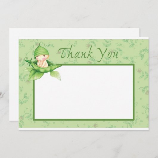 Sweet Pea Dankeskarte (Vorne/Hinten)