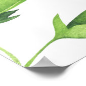 Sweet Pea First Birthday Milestone Birthday Poster (Ecke)