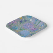 Sweet Pea Floral, 7" Square Paper Plate Pappteller (Gewinkelt)
