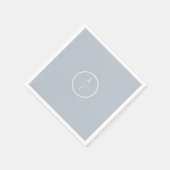 Sweet Pea Floral Blue und Cream Serviette (Ecke)