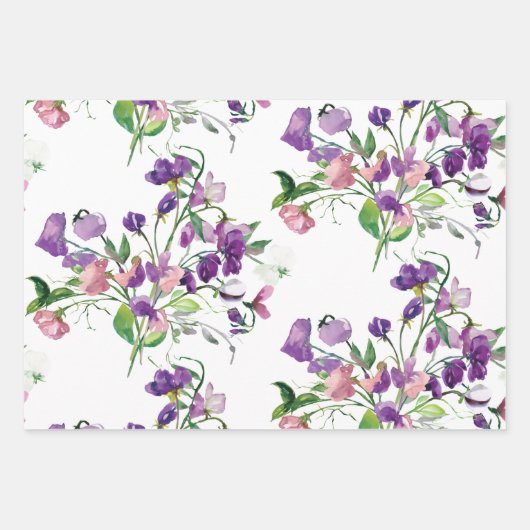 Sweet Pea Gratulationen Packpapier Blätter (Vorderseite 3)