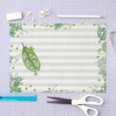 Sweet Pea Green Whimsical Polka Dot Baby Dusche Seidenpapier (Handwerk)