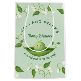 Sweet Pea in einer Pod Baby Dusche Mittlere Geschenktüte