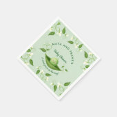 Sweet Pea in einer Pod Baby Dusche Serviette (Ecke)