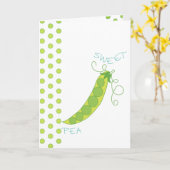 Sweet Pea Karte (Gelbe Blume)