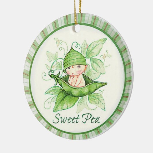 Sweet Pea Keramikornament (Links)
