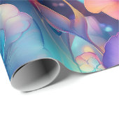 Sweet Pea Magic Floral Geschenkpapier (Rolleneckpunkt)