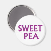 Sweet Pea Magnet (Vorderseite/Rückseite)