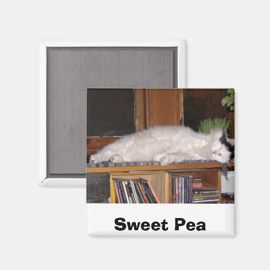 Sweet Pea Magnet (Vorderseite/Rückseite)