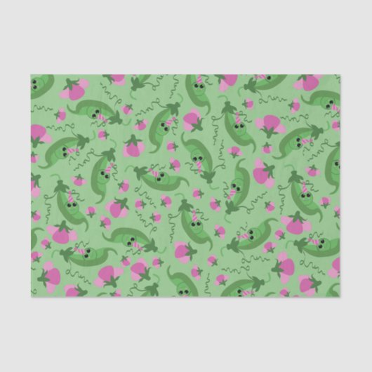 Sweet Pea Niedlich 1. Geburtstag Party Seidenpapier (Vorderseite)