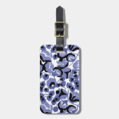 Sweet Pea (Periwinkle) Fine Art Gepäckanhänger (Vorderseite vertikal)