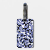 Sweet Pea (Periwinkle) Fine Art Gepäckanhänger (Rückseite vertikal)
