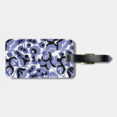 Sweet Pea (Periwinkle) Fine Art Gepäckanhänger (Rückseite horizontal)