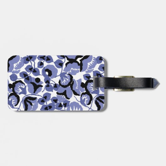 Sweet Pea (Periwinkle) Fine Art Gepäckanhänger (Rückseite horizontal)