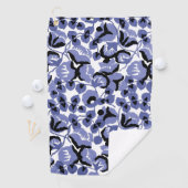 Sweet Pea (Periwinkle) Fine Art Golfhandtuch (Insitu)