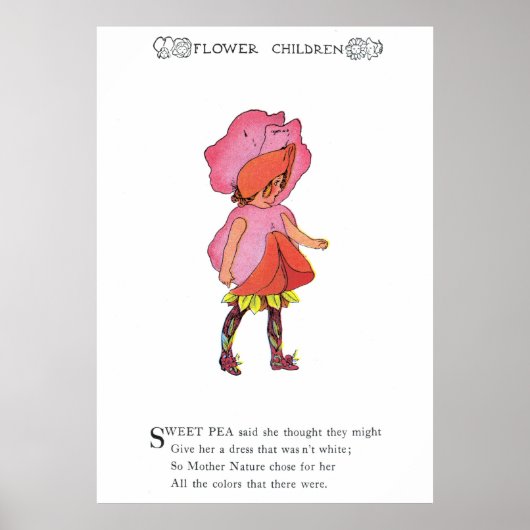 Sweet Pea Poster (Vorne)