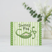 Sweet Pea Postkarte (Stehend Vorderseite)