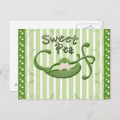 Sweet Pea Postkarte (Vorne/Hinten)