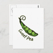 Sweet Pea Postkarte (Vorne/Hinten)