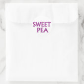 Sweet Pea Runder Aufkleber (Tasche)
