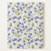 Sweet Pea Soft Blue und Cream Weekly Planner Planer (Rückseite)