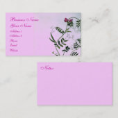 Sweet Pea Viktorianisch Garden Business Card Visitenkarte (Vorne/Hinten)