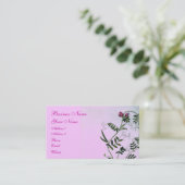 Sweet Pea Viktorianisch Garden Business Card Visitenkarte (Stehend Vorderseite)